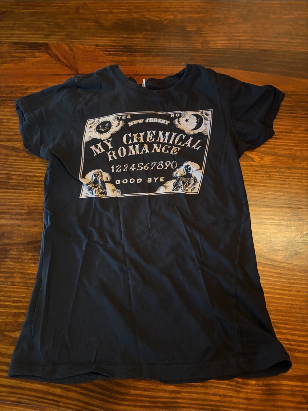 Y2K My Chemical Romance T-Shirt MCR Small Ouija Black Good Bye Emo Band Merch
